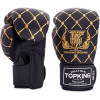 TKB TopKing Boxing Gloves "Chain" Black-Gold