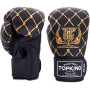 TKB Top King Boxing Gloves "Chain" Black-Gold