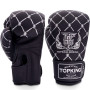 TKB Top King Boxing Gloves "Chain" Black-Silver