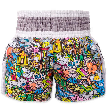 TKB TopKing TKTBS-263 Muay Thai Boxing Shorts White Free Shipping