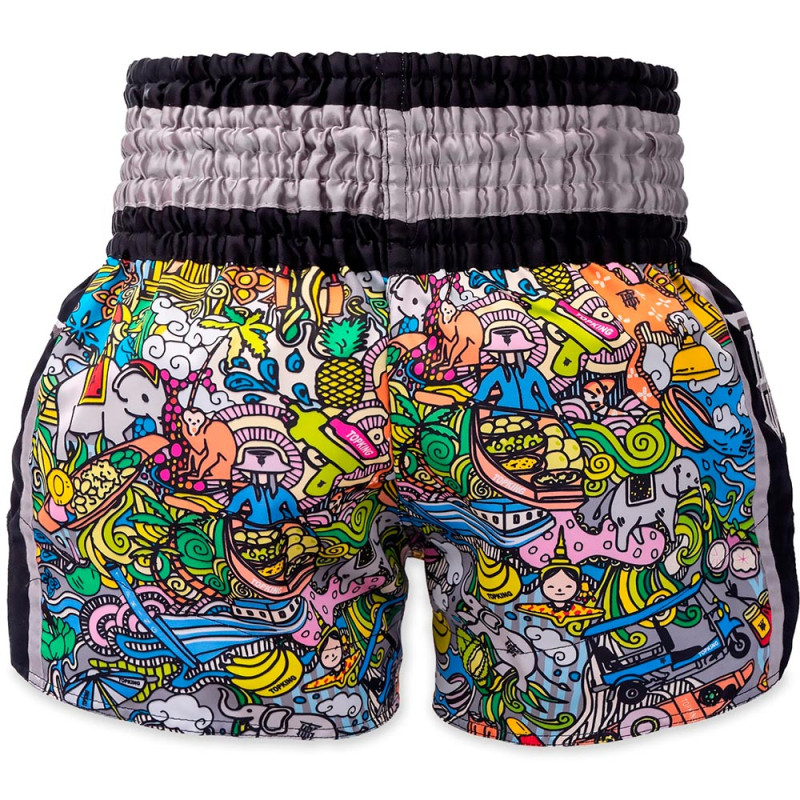 TKB TopKing TKTBS-263 Muay Thai Boxing Shorts Black Free Shipping