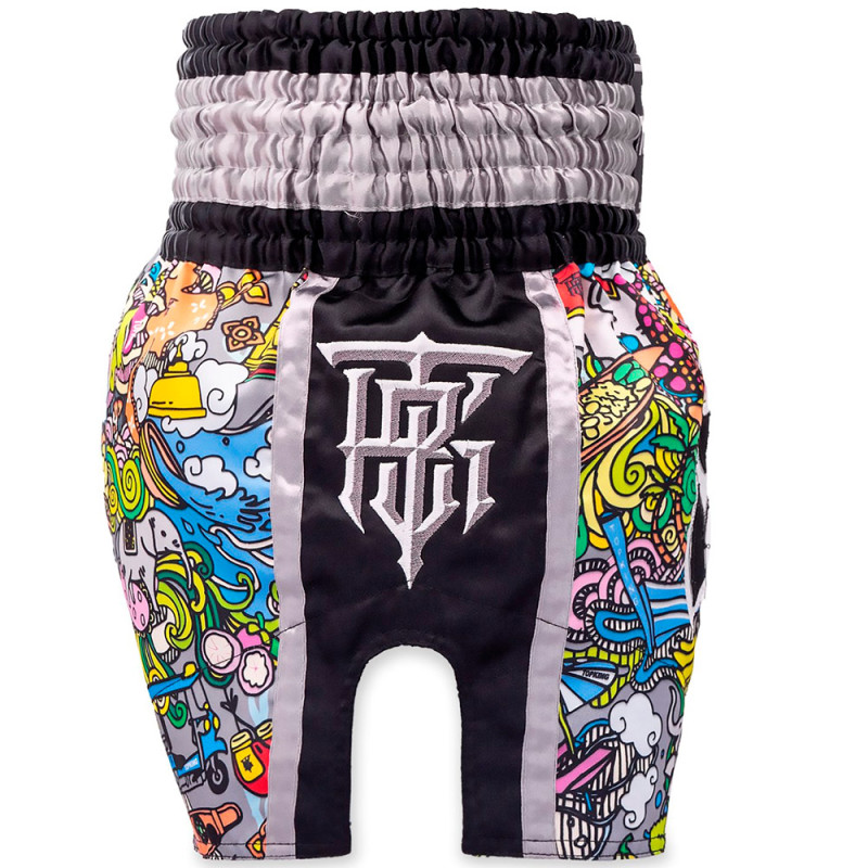 TKB TopKing TKTBS-263 Muay Thai Boxing Shorts Black Free Shipping