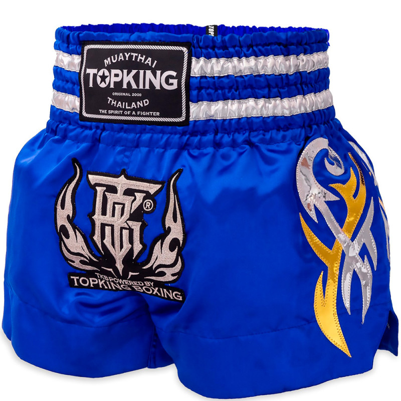 TKB TopKing TKTBS-269 Muay Thai Boxing Shorts Blue Free Shipping