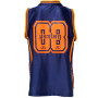 TKB Top King TKSLS-035 Jersey Tank Top Blue-Orange Free Shipping
