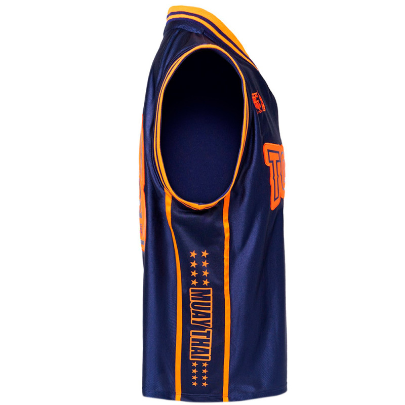 TKB TopKing TKSLS-035 Jersey Tank Top Blue-Orange Free Shipping