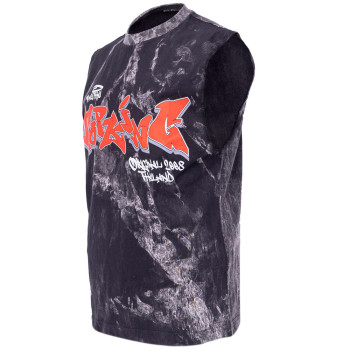 TKB Top King TKSLS-034 T-Shirt Sleeveless Muay Thai Boxing Gray Free Shipping
