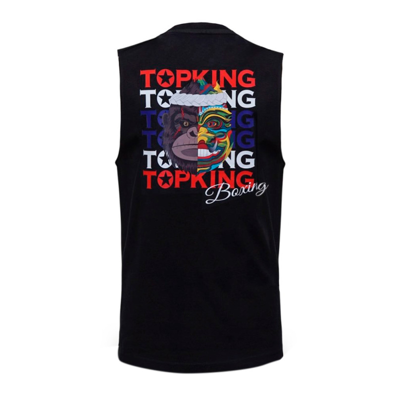 TKB TopKing TKSLS-032 T-Shirt Sleeveless Muay Thai Boxing Free Shipping