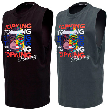TKB Top King TKSLS-031 T-Shirt Sleeveless Muay Thai Boxing Free Shipping
