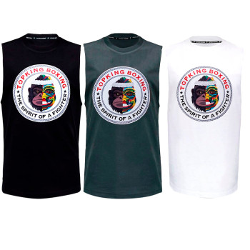 TKB Top King TKSLS-030 T-Shirt Sleeveless Muay Thai Boxing Free Shipping