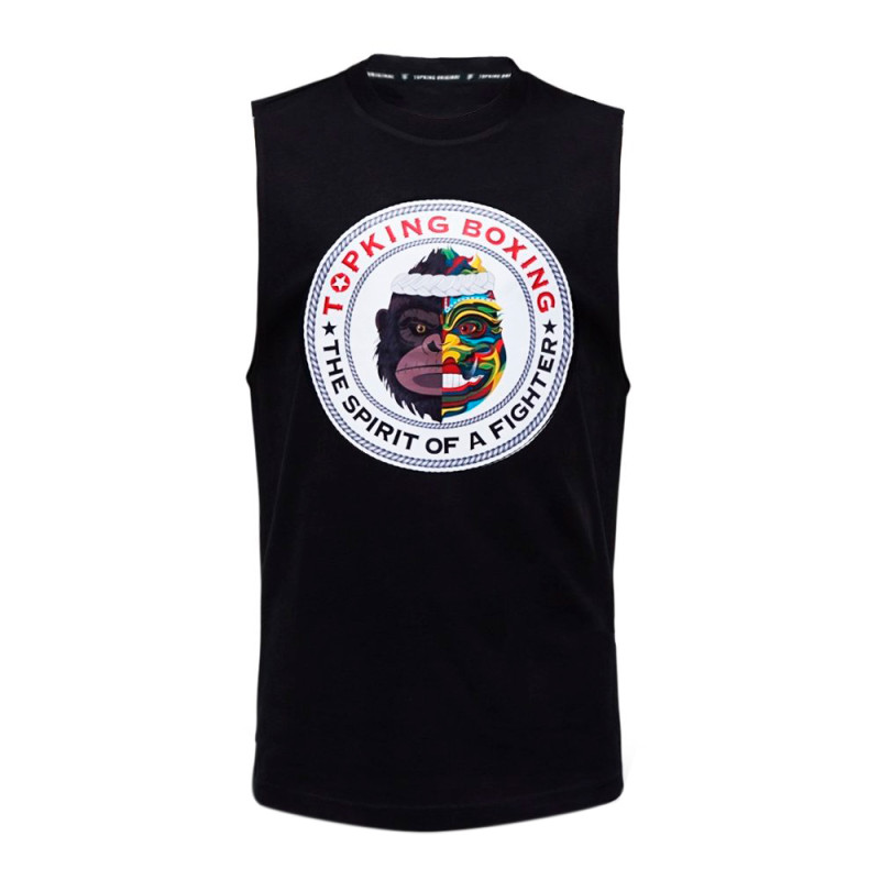 TKB TopKing TKSLS-030 T-Shirt Sleeveless Muay Thai Boxing Free Shipping
