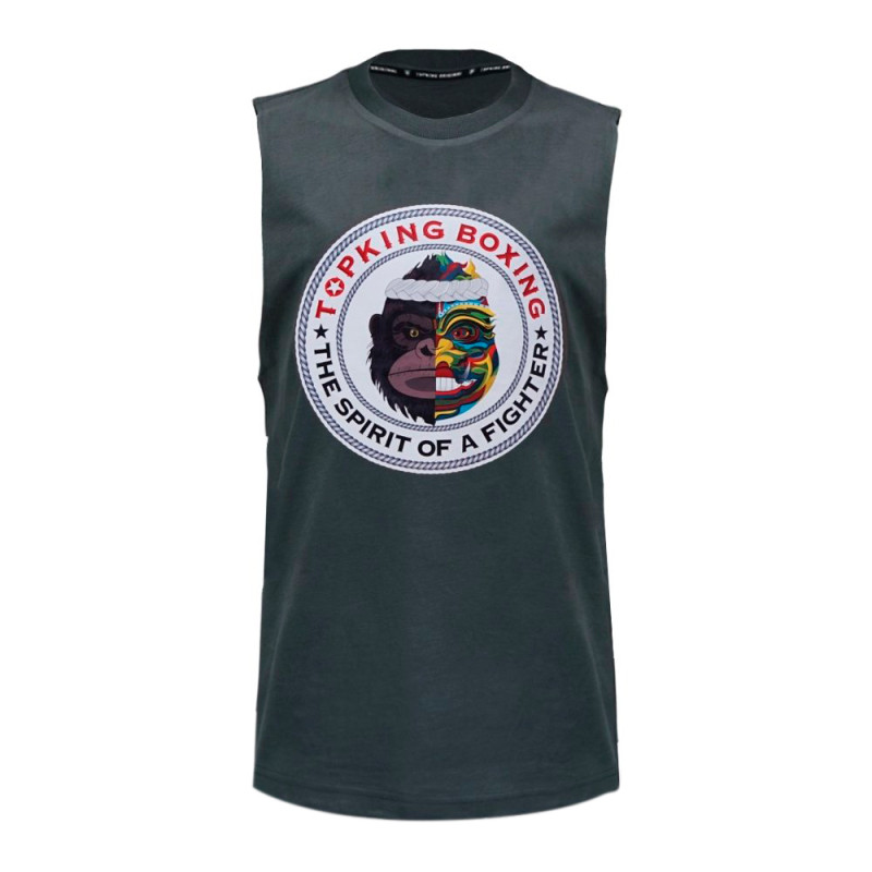 TKB TopKing TKSLS-030 T-Shirt Sleeveless Muay Thai Boxing Free Shipping