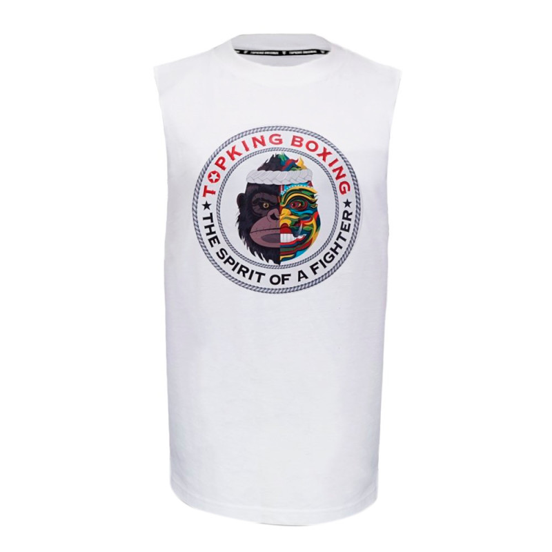 TKB TopKing TKSLS-030 T-Shirt Sleeveless Muay Thai Boxing Free Shipping