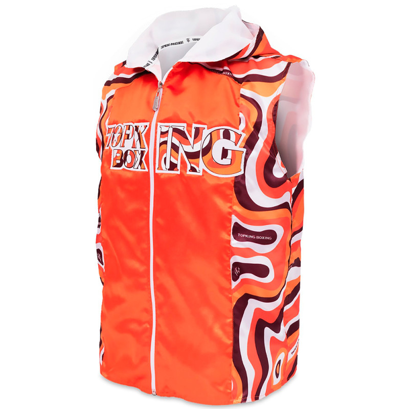 TKB TopKing Boxing Walk-In Jacket "Lava" Collection Professional Sleeveless Free Shipping