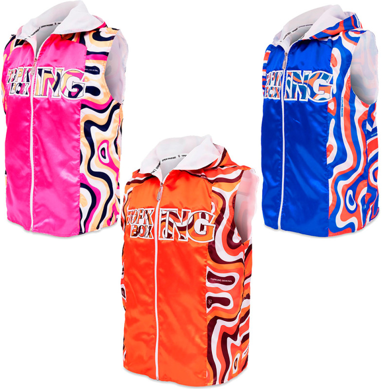 TKB TopKing Boxing Walk-In Jacket "Lava" Collection Professional Sleeveless Free Shipping