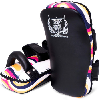 TKB Top King TKKPL-CV "Lava" Thai Pads Curve Muay Thai Boxing Pink