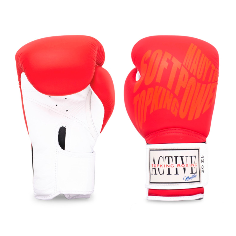 TKB TopKing Boxing Gloves "Active Muay Thai" Red