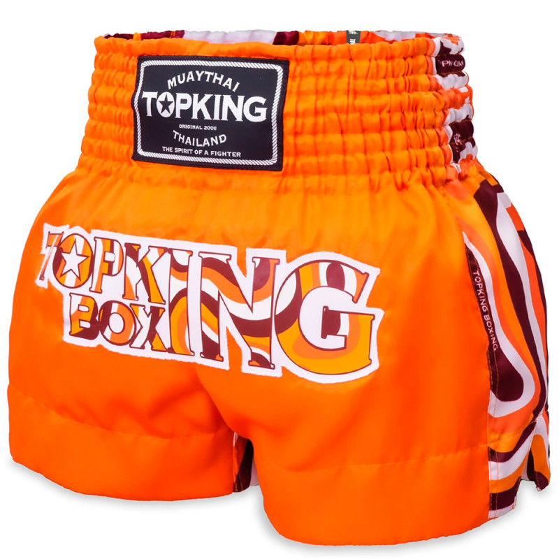 TKB TopKing TKTBS-252 Muay Thai Boxing Shorts Orange Free Shipping
