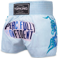 TKB Top King TKTBS-256 Muay Thai Boxing Shorts Lite Blue Free Shipping