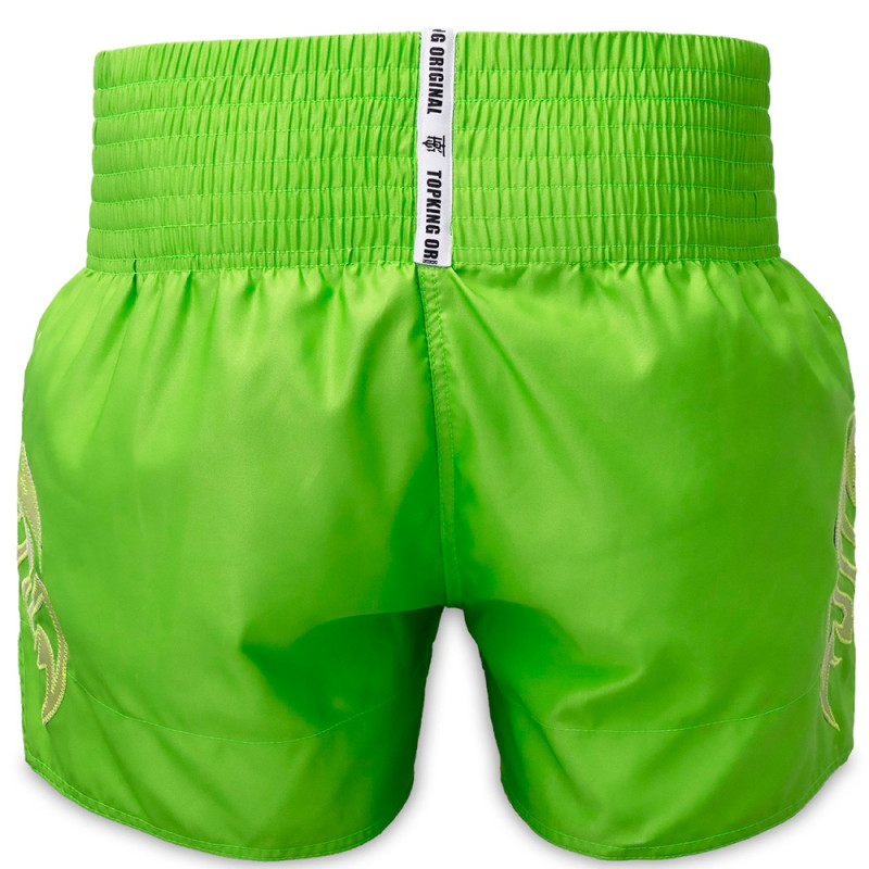 TKB TopKing TKTBS-253 Muay Thai Boxing Shorts Green Free Shipping