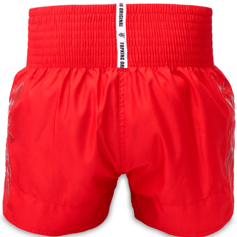 TKB TopKing TKTBS-260 Muay Thai Boxing Shorts Red Free Shipping