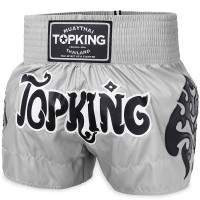 TKB Top King TKTBS-260 Muay Thai Boxing Shorts Gray Free Shipping