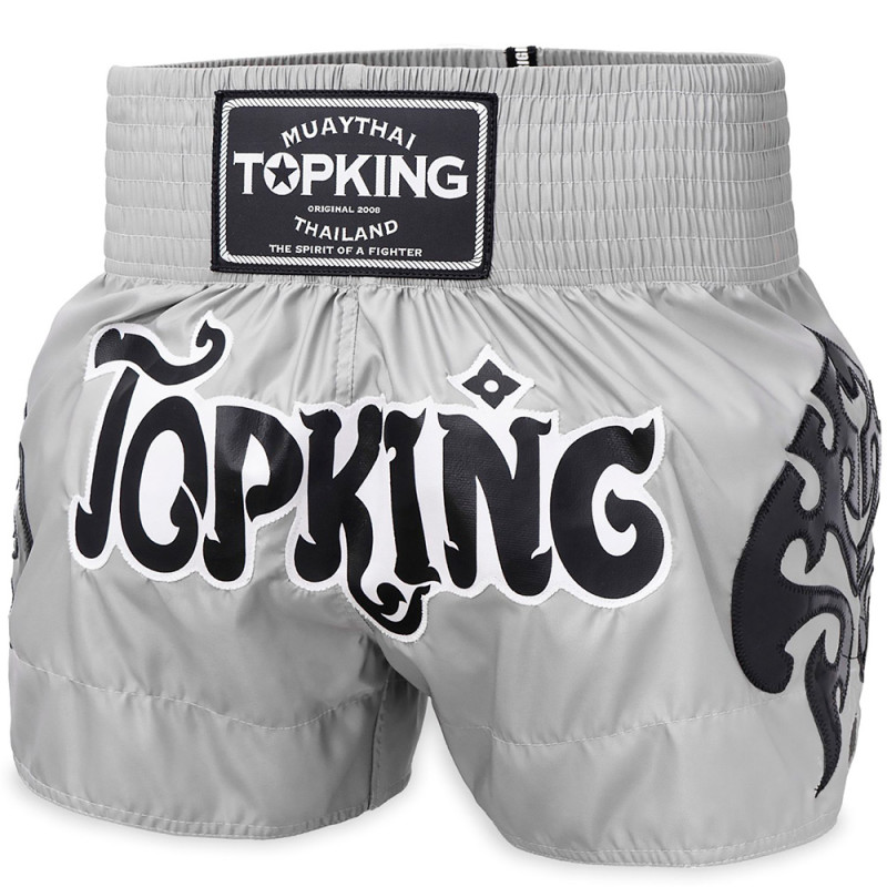 TKB TopKing TKTBS-260 Muay Thai Boxing Shorts Gray Free Shipping