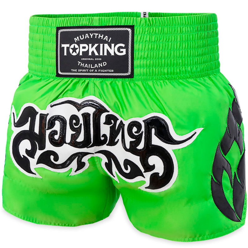 TKB TopKing TKTBS-260 Muay Thai Boxing Shorts Green Free Shipping