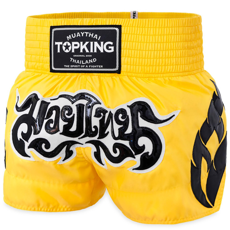 TKB TopKing TKTBS-260 Muay Thai Boxing Shorts Yellow Free Shipping