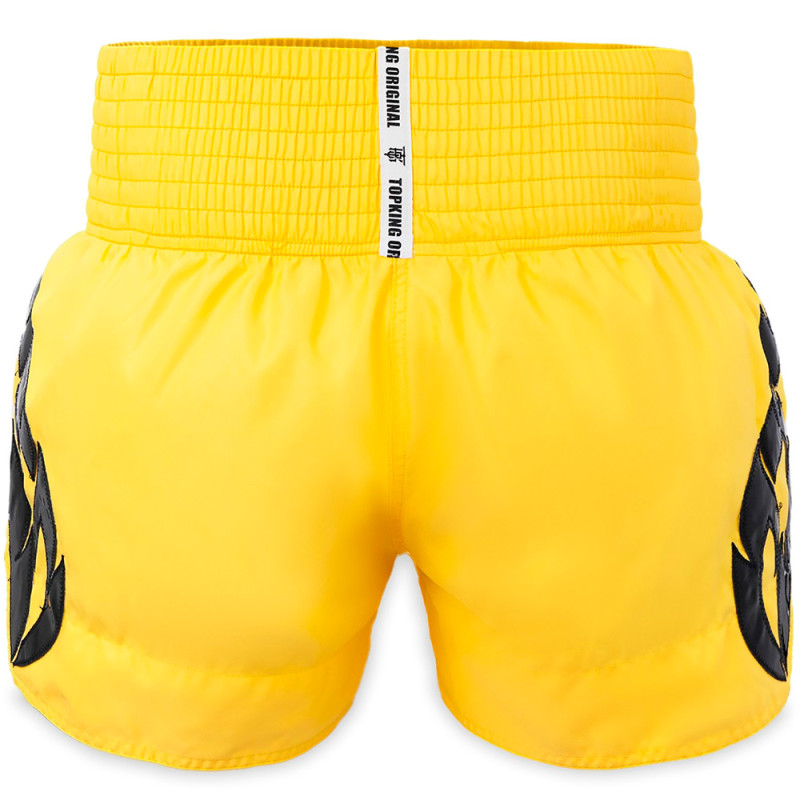 TKB TopKing TKTBS-260 Muay Thai Boxing Shorts Yellow Free Shipping