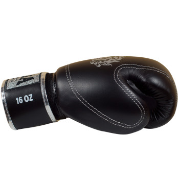 Raja Boxing Muay Thai Gloves "Double Line" Black
