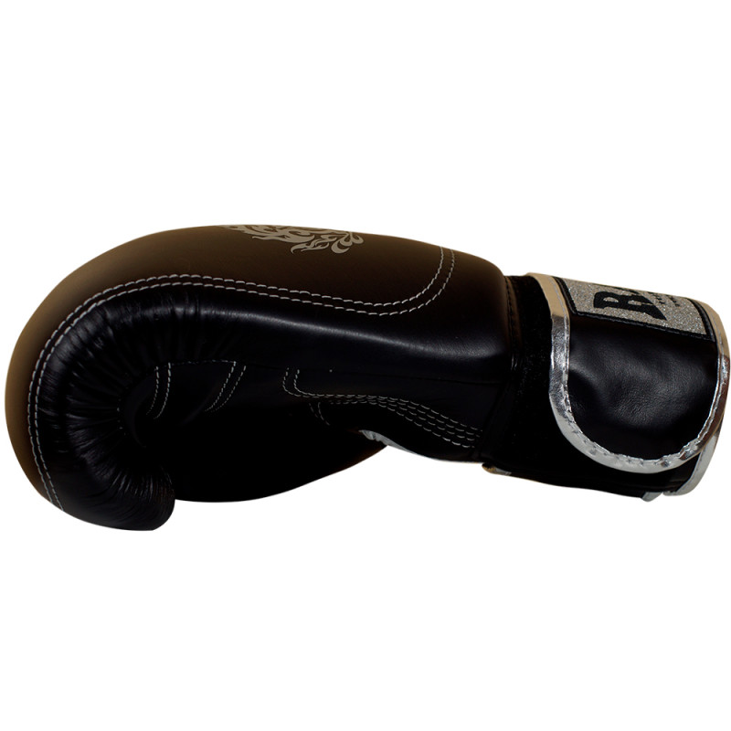 Raja Boxing Muay Thai Gloves "Double Line" Black