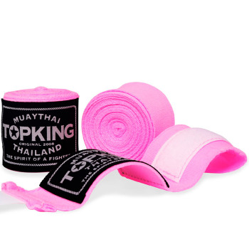 TKB Top King Hand Wraps Muay Thai Boxing Elastic Free Shipping Pink