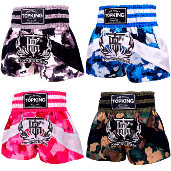 TKB Top King TKTBS-249 Muay Thai Boxing Shorts Camouflage Free Shipping