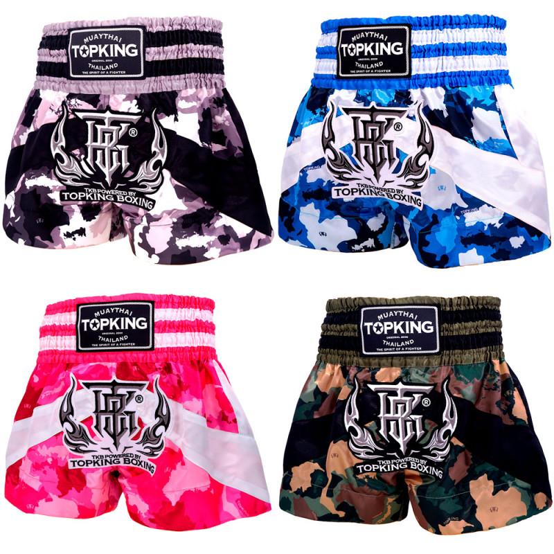 TKB TopKing TKTBS-249 Muay Thai Boxing Shorts Camouflage Free Shipping
