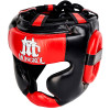 Mongkol Head Guard Headgear Muay Thai Boxing Black-Red