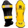 Mongkol Muay Thai Boxing Shin Guards Drawing Yellow