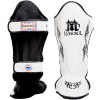 Mongkol Muay Thai Boxing Shin Guards Drawing White