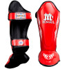 Mongkol Muay Thai Boxing Shin Guards Drawing Red