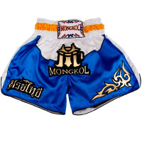 Mongkol Muay Thai Boxing Shorts Blue-White Free Shipping