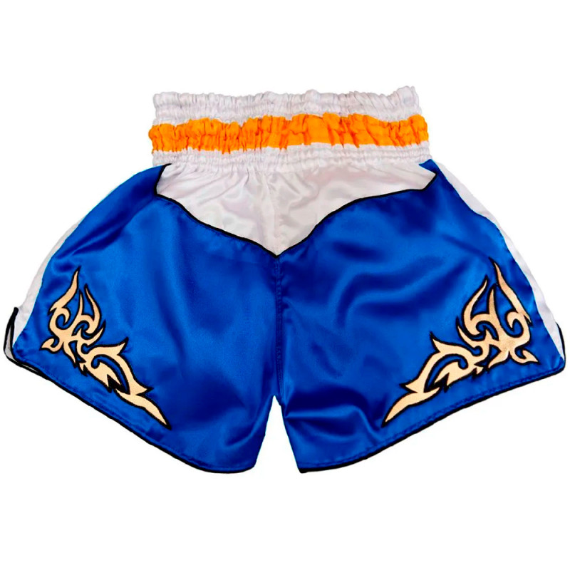 Mongkol Muay Thai Boxing Shorts Blue-White Free Shipping