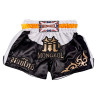Mongkol Muay Thai Boxing Shorts Black-White Free Shipping