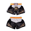 Mongkol Muay Thai Boxing Shorts Black-White Free Shipping
