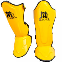 Mongkol Muay Thai Boxing Shin Guards Yellow