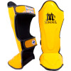 Mongkol Muay Thai Boxing Shin Guards Yellow