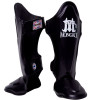 Mongkol Muay Thai Boxing Shin Guards Black