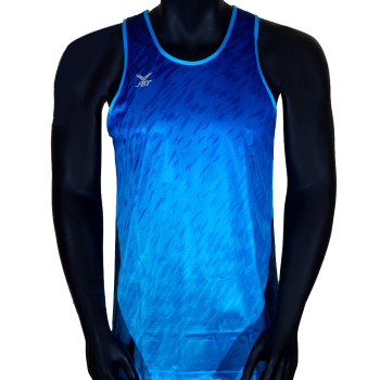 FBT Jersey Tank Top Muay Thai Training Light-Blue Free Shipping