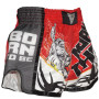 Born To Be Muay Thai Boxing Shorts Retro Red Free Shipping