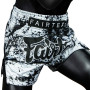 Fairtex BS1948 "Grunge" White Muay Thai Boxing Shorts Free Shipping