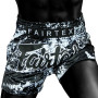 Fairtex BS1949 "Grunge" Black Muay Thai Boxing Shorts Free Shipping