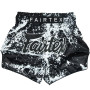 Fairtex BS1949 "Grunge" Black Muay Thai Boxing Shorts Free Shipping